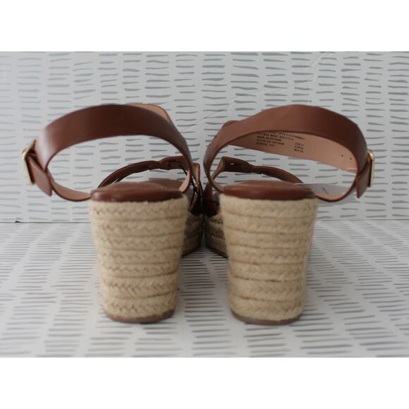 Time and Tru Womens Espadrille Wedge Sandals Brown Size 11 NWT - Picture 5 of 7